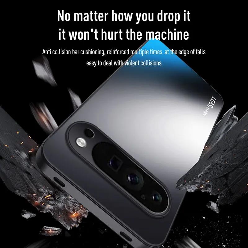 Custodia Lussuosa AG Opaca Anti-impronte Digitali per Google Pixel 10 9 Pro XL 8 7 6 A/Pro Paraurti Antiurto Protegge Copertura Posteriore
