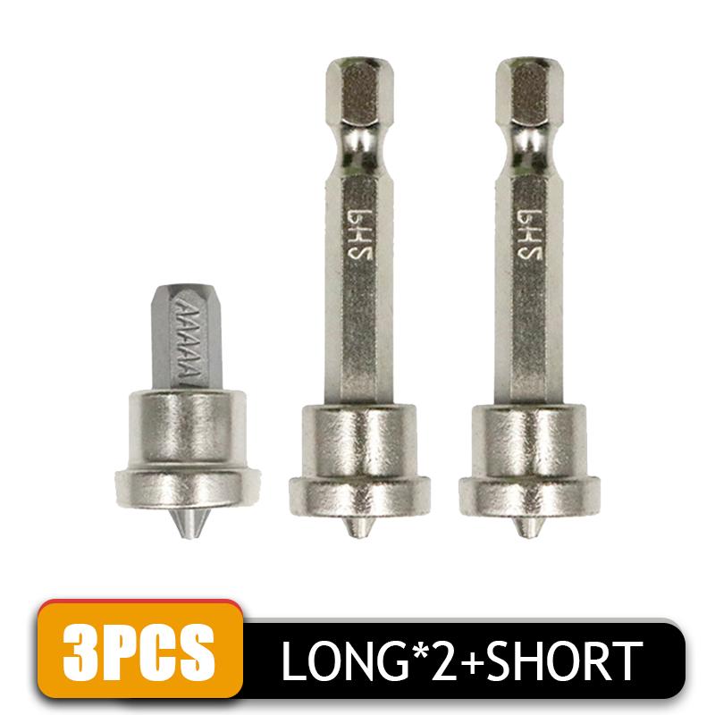 1-3pcs Hex Screwdriver Bit Magnetic Screwdriver Holder Ring Woodworking Positioning Bit Batch Head For Electric Screwdriver Kit