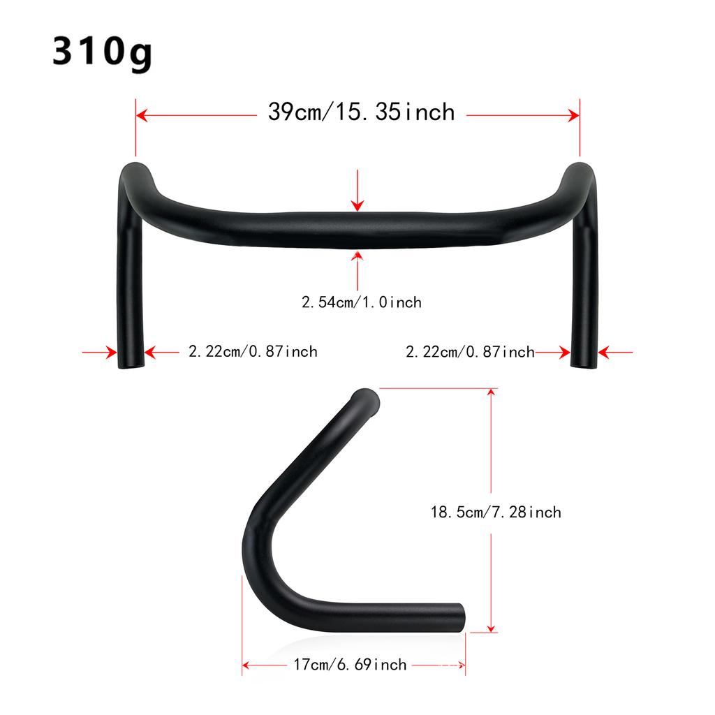 Road Bike Handlebar Comfortable Riding Cycling Accessories  for Long Distance Cycling Replace Parts Bent Bike Bullhorn Bar