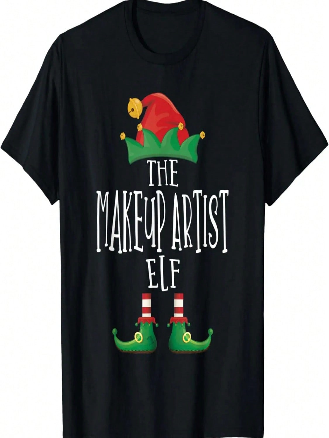 Makeup Artist Family Matching Christmas Pajamas T-Shirt S разноцветный