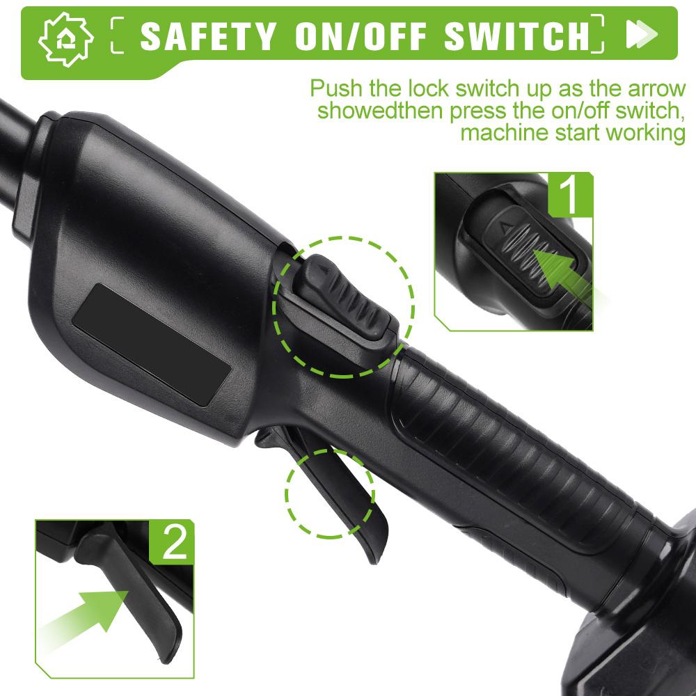 3500W 2.25m Cordless Electric High Branch Saw Telescoping Chainsaw Pruner Home Garden Pruning Tool For Makita 18V Battery