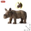 Oenux Modello Animale Selvatico di Simulazione Rinoceronte Rinoceronte Ippopotamo Ippopotamo PVC Ornamento per la Casa Animale Giocattolo Educativo per Bambini Regalo