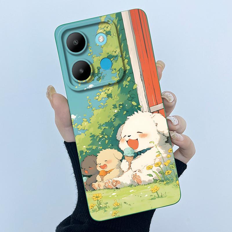For Infinix Smart 7 X6515 Case Smart 7 HD X6516 Fashion Simplicity Cover Soft Silicone Phone Case For infinix Smart7 Plus Shells