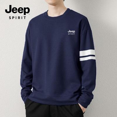 Jeep Spirit Men's Round Neck Long Sleeve Sweatshirt