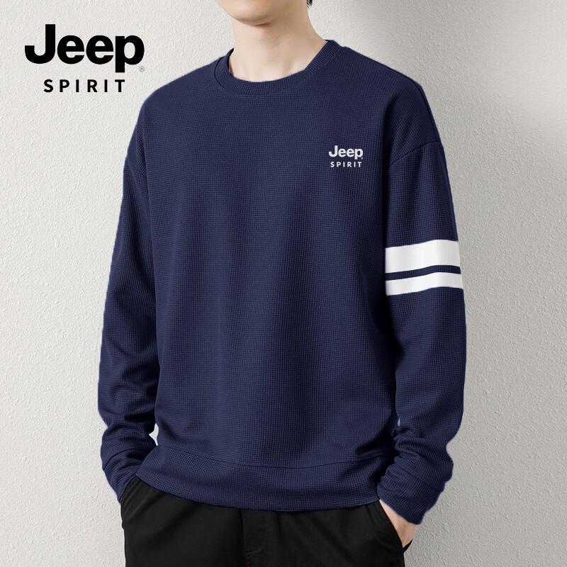 Jeep Spirit Men's Round Neck Long Sleeve Sweatshirt