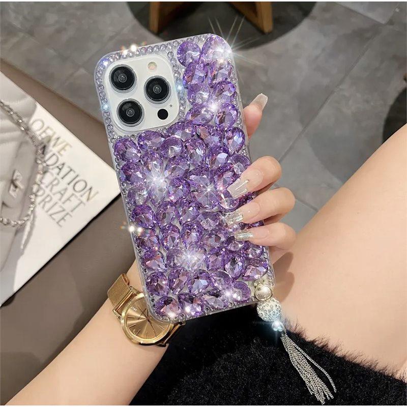 Luksus Rhinestone-deksel til Apple iPhone 11/12 Pro/13/14/15 - Full Diamond Anti-Fall Protection