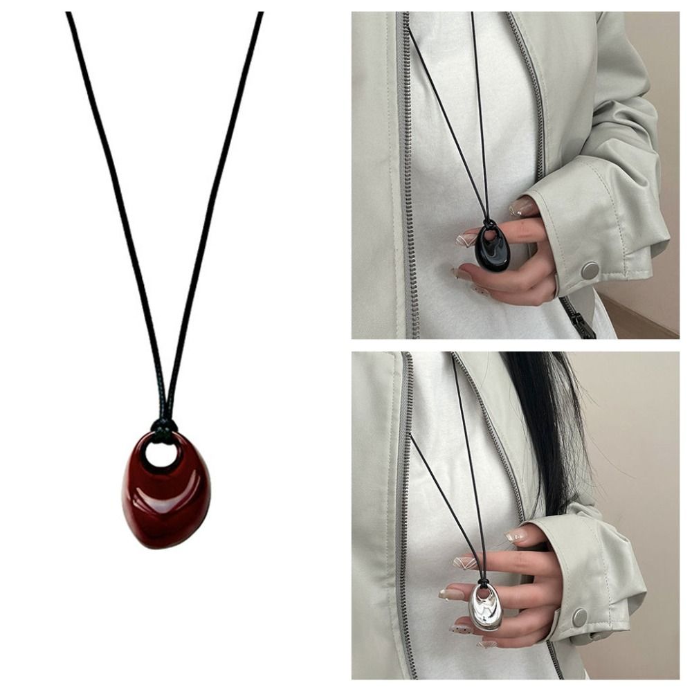 Unregelmäßiges Design Anhänger Halskette Verstellbare Länge Schlüsselbein Kette Vintage Halskette Für Frauen