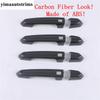 Car Outer Door Handle Protector Decoration Cover Trim ABS Carbon Fiber Accessories Exterior For Cadillac CT5 CT5-V  - 2024