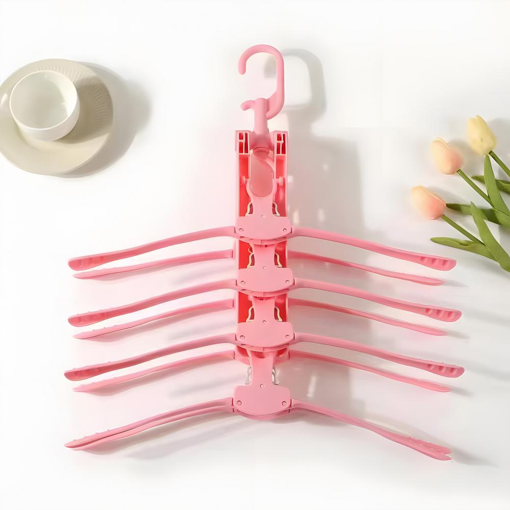 Tie Organizer Tie Hanger Rotatable Clothes Drying Rack with Capacity Strong Load-bearing Belt Organizer Foldable for Underwear