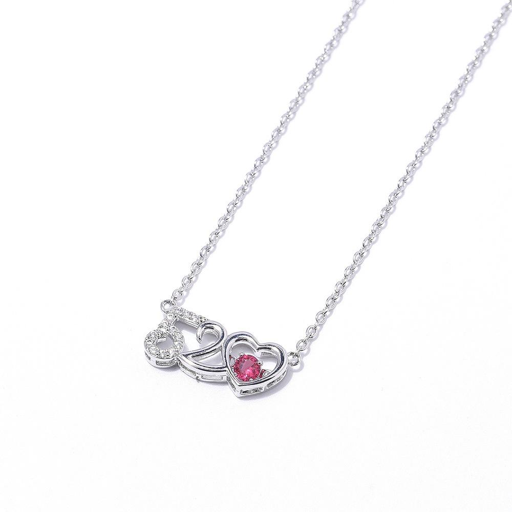 Liebesanhänger Liebesgeständnis Geschenk Kurze Schlüsselbeinkette Ich Liebe Dich Nummer 520 Halskette Farbe Mehr