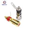 2PCS Gold-plated push-Type Spring Terminal Speaker Amplifier Spring Self-Locking Socket Push-Type Terminal