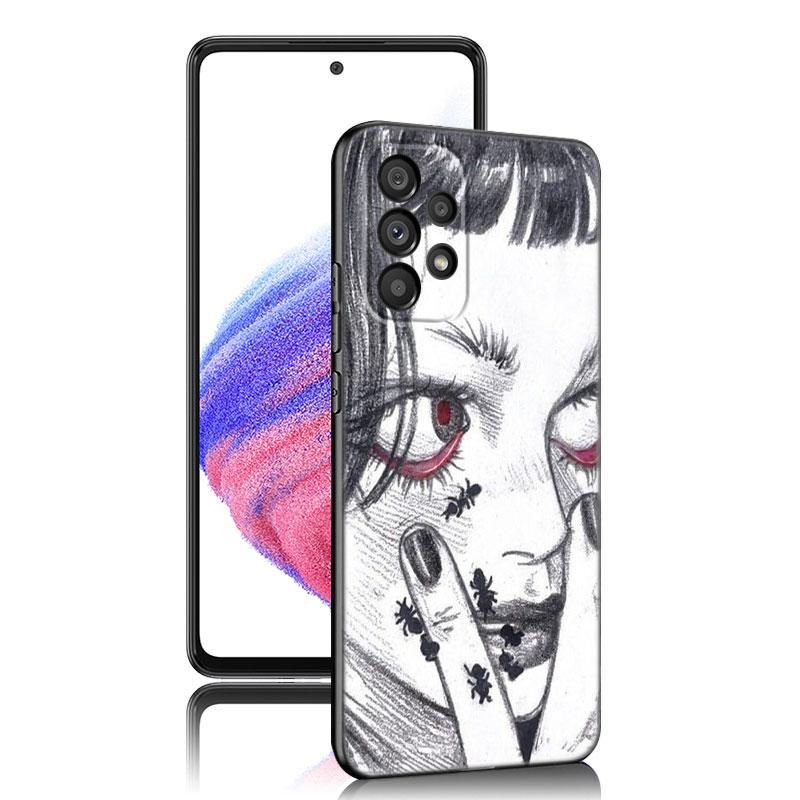 Japanese Horror Manga Phone Case For Samsung A13 A22 A24 A32  A23 A25 A34 A35 A52S A53 A54 A55 A73 A12 A14 A15 A31 A33 A50 A51