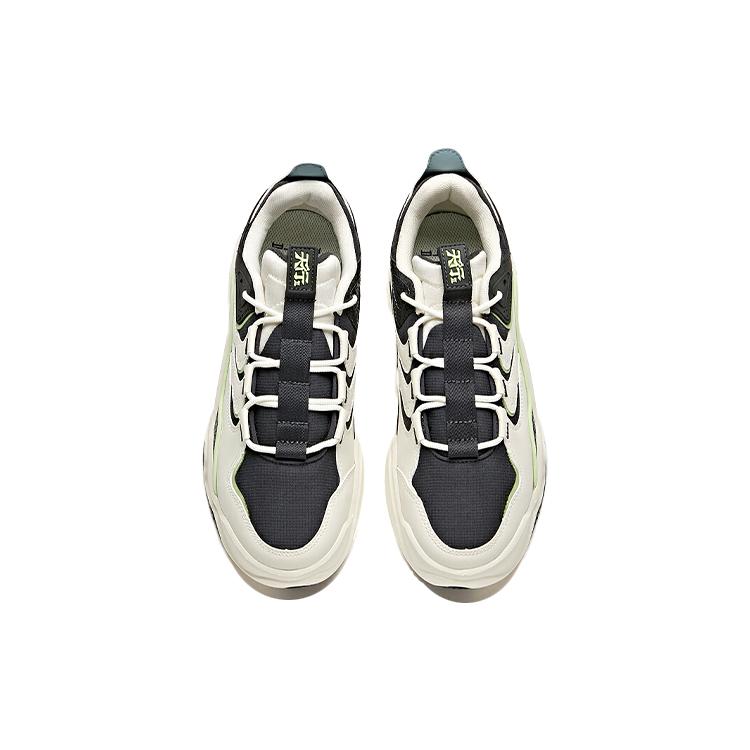 Anta Textile, Synthetic Leather Cushioning Slip Resistant Abrasion Resistant Breathable Low top Chunky Sneakers Men's 112118041-1