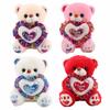 Heart Bear Plush Toy Love Stuffed Animal Pillow Sleep Pillow Plush Bear Doll  Birthday