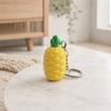 3D Printed Pineapple Keychain, Fruit Shaped Keyring Pendant, Small Pineapple Purse Bag Charm for Backpack, Handbag