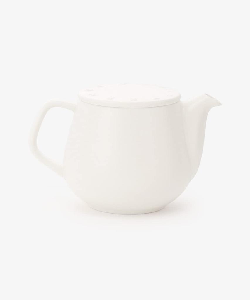 Afternoon Tea Living GK64 Logo Works Teapot with Strainer, White