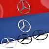 C200 E200 For Mercedes Benz 90mm ABS Chrome Black Logo Mercedes Emblem Rear Star Badge For Mercedes Benz W203 W206 W212 X253 W16
