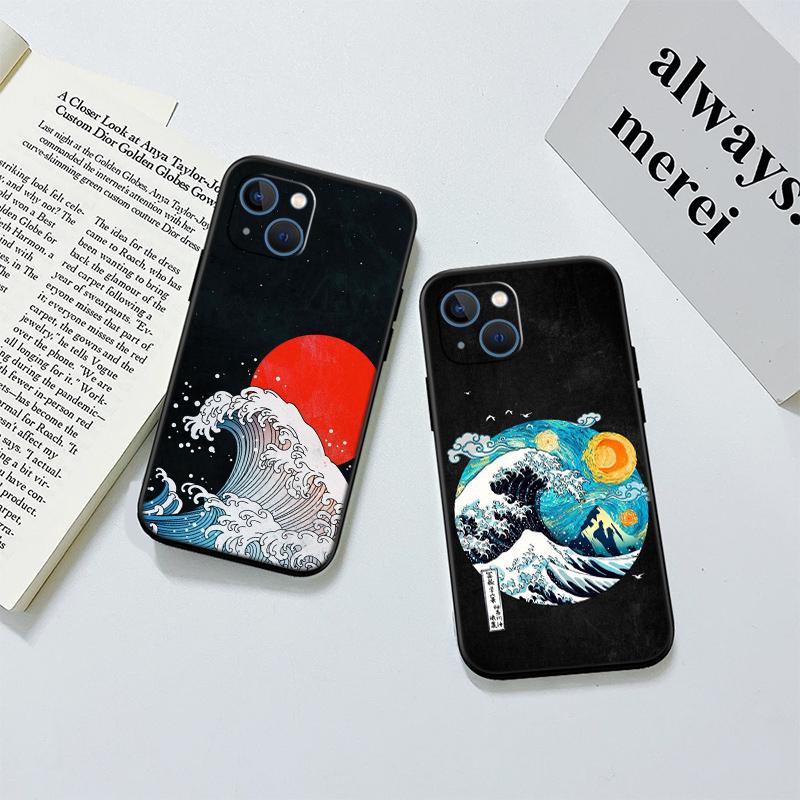 BH25 Great Wave Off Kanagawa New High-End Shell Phone Case for Redmi Note 8 9 Pro Max 9S 9T 9C NFC 8T 8A 10A A4