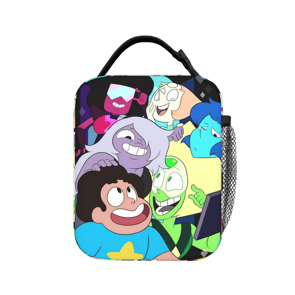 Crystal Gems Steven Universe Lunch Bag Leisure Office Lunch Box Print Portable Thermal Tote Handbags