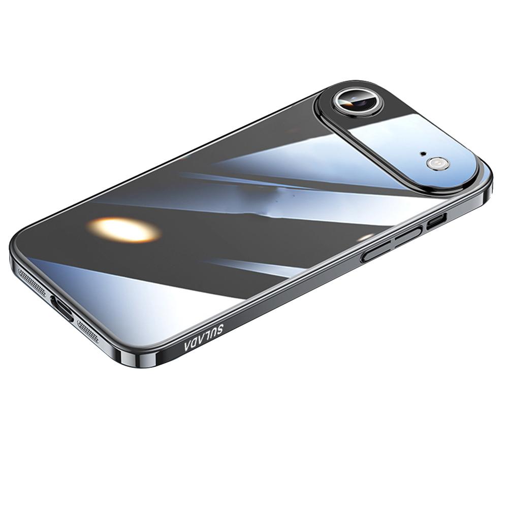 Seria SULADA JINGJIA Husă Air pentru iPhone 17 Electroplacat PC Dur Transparent Husă Telefon cu Folie Obiectiv