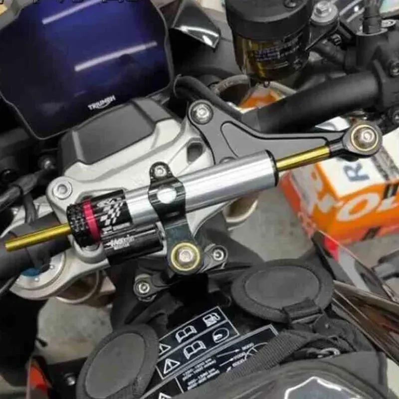 Motorcycle Steering Damper Bracket Stabilizer For Triumph 765r 765rs 1200rs Stabilize Safety Control
