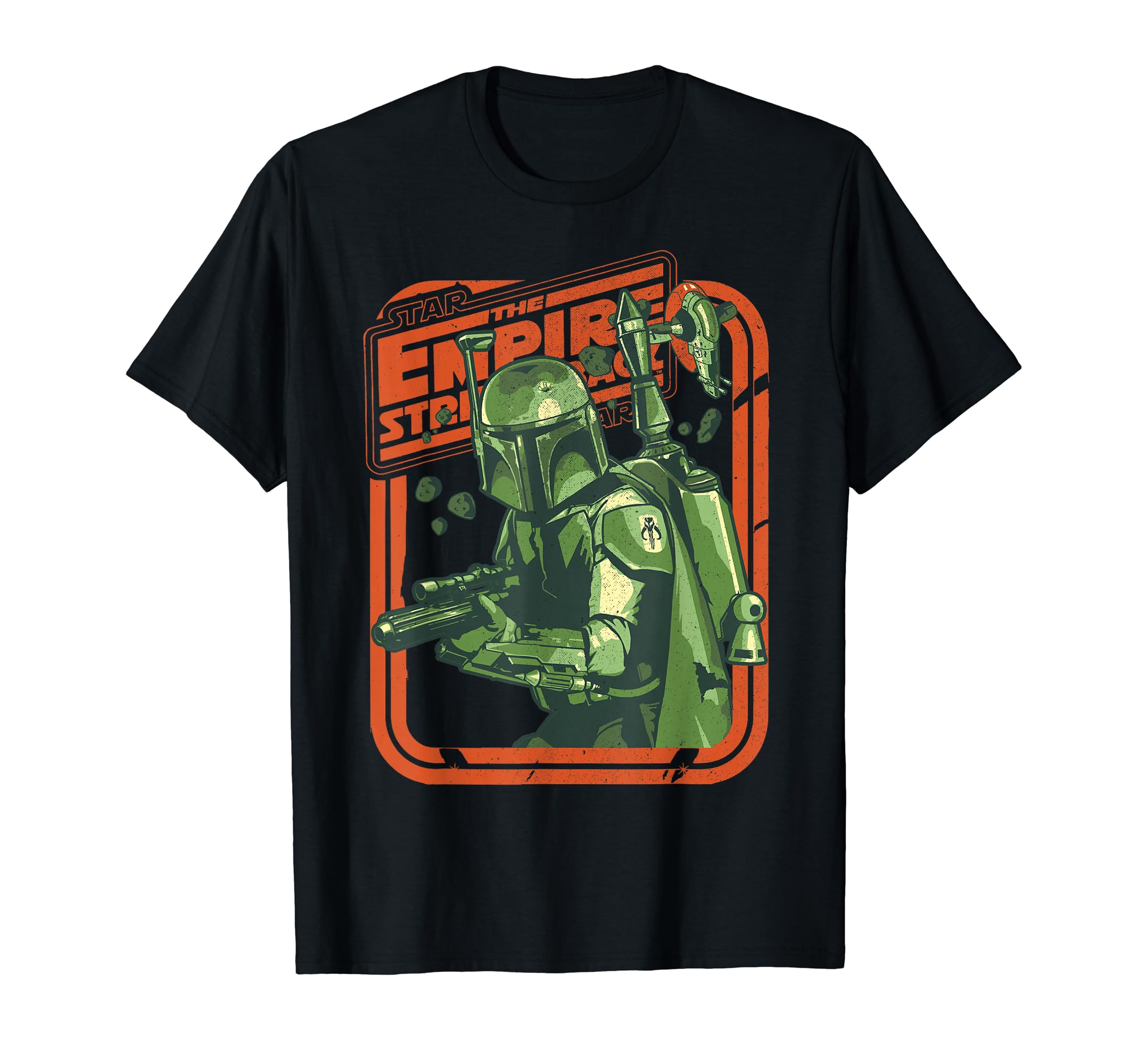 

Star Wars The Empire Strikes Back Boba Fett Modern Portrait T-Shirt