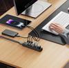 Hubb fördelare PW7U-U3 7x USB-A USB-C 5V 3A 1m - svart