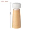 Nordic Style Pepper and Salt Grinder Manual Salt and Pepper Grinder Adjustable Roughness Ceramic Core Salt Grinder