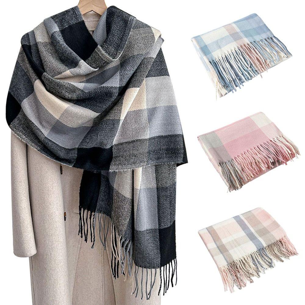 Warm Winter Scarf Soft Neck Warmer Fashion Neck Guard Shawl  Women Men