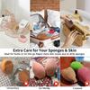 Premium 1PC Eco-friendly Silicone Porous Beauty Egg Storage Set Puff Storage Box Reusable Travel Portable Organizer.-zmt