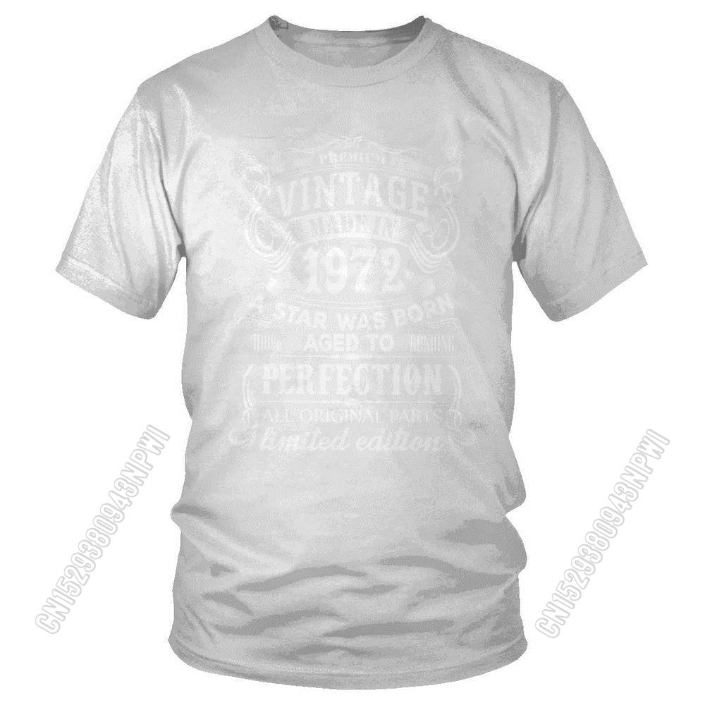 T-Shirt Men Short Sleeve T Shirt 100% Cotton Coupe Ample Idéal Comme Cadeau D'anniversaire Collection Été 1972 Custom Gift
