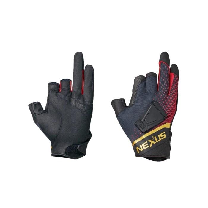 Shimano Nexus Windproof Magnet Gloves 3-Cut GL-112V Red XL
