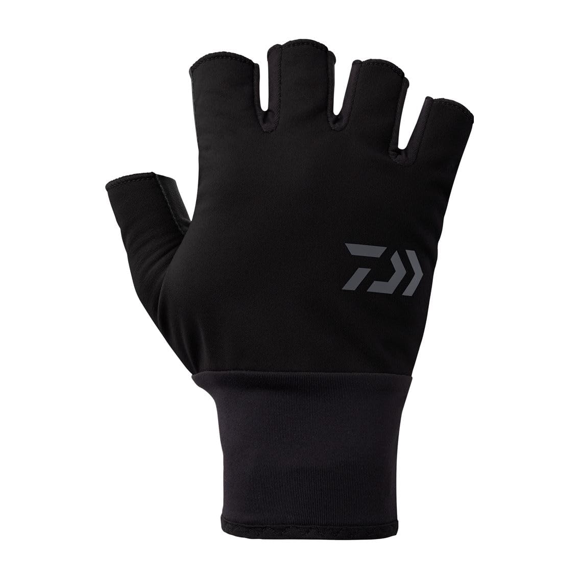 

Daiwa Windproof Beltless XL Gloves, 5-Piece Cut, DG-8125W, Black, чёрный