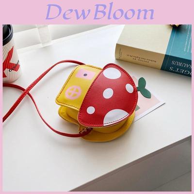 Childrens Cartoon Mushroom Shoulder Bag Waterproof Cute Girls Mini Bag For Toddlers