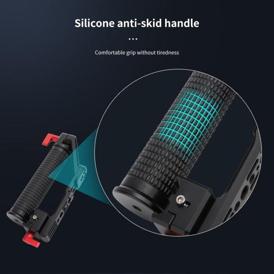 Handheld Stabilizer Arbitrary Angle Adjustment Abundant Hole Position High Hardness Low Angle Shooting Support Action Camera Mount for RS3/3