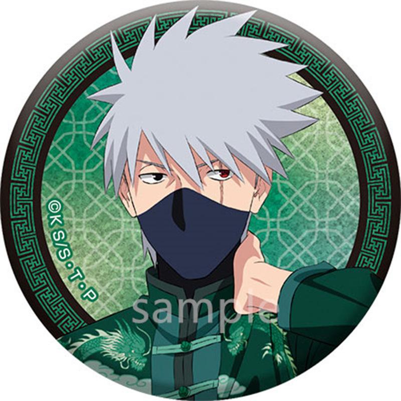 Naruto Uzumaki Sasuke Uchiha Kakashi Hatake Anime Badge Pin Brooch Keychain Accessory Set Collectible Gift for Fans Cosplay