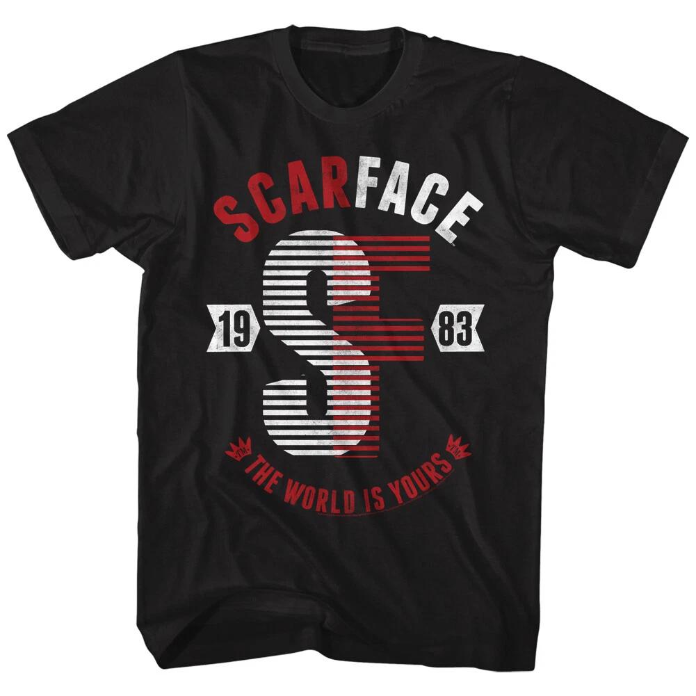 Scarface Movie 1983 The World Is Yours Men s T Shirt Al Pacino Cuban Mafia 4XL
