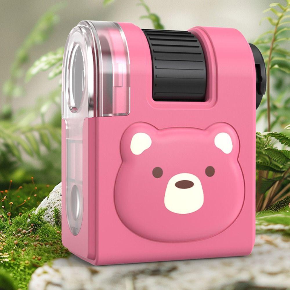 LED Flashlight 80x Mini Microscope Pocket Size Pocket Microscope Science Portable Microscope  Girls