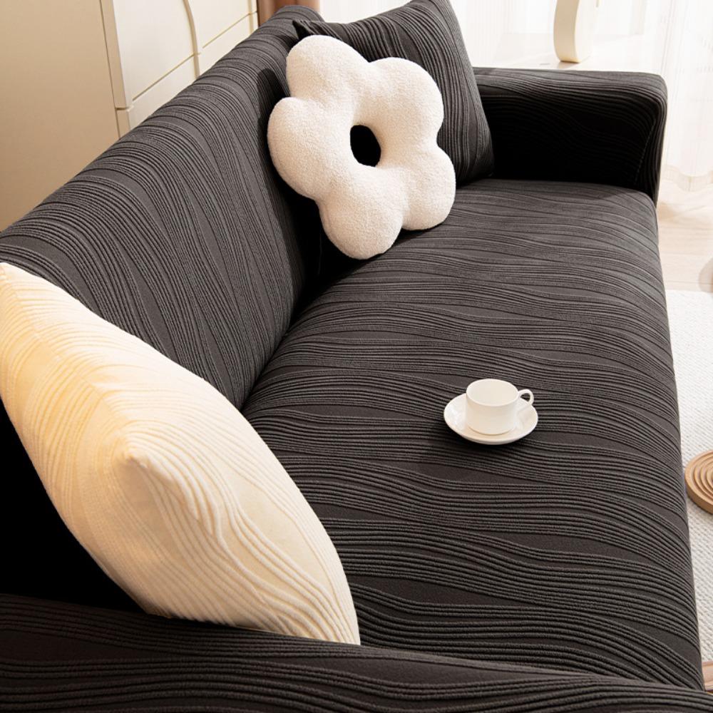 

Elastic Jacquard Sofa Cover Full Protection Dustproof Nordic Style Premium Stretchable Couch Cover Single S 90-140CM