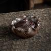 Zen Lotus Ceramic Incense Burner - Antique Sandalwood Coil for Indoor Use