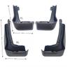 Mudflaps Mudguards Fit for Honda Vezel 2018- Mudguards Tire Fenders Mud Flaps Wheel Guards Accessories 4x Tyre