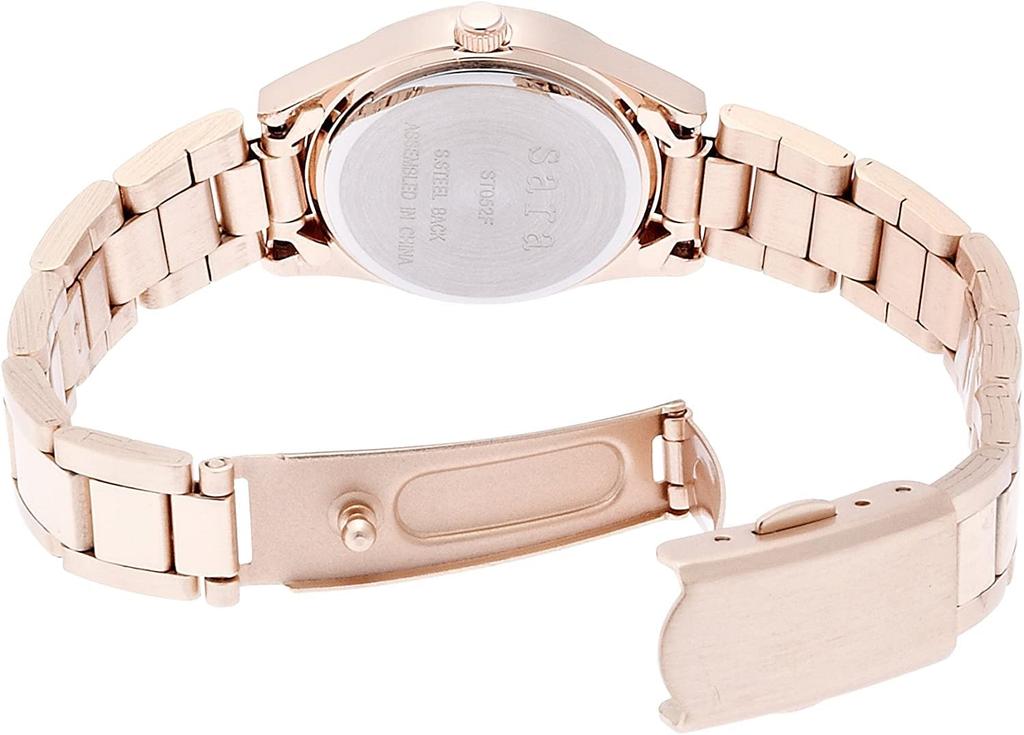 Fieldwork ST052Fp-9 Women's Analog Petit Metal Watch with White Metal Band, Rose Gold