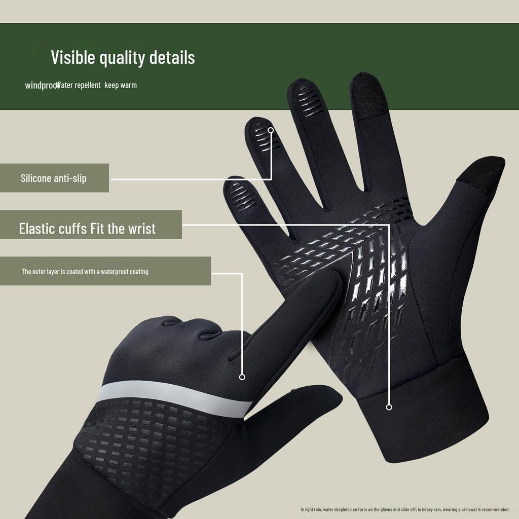 Windproof Winter Cyclist Ski Gloves with Touchscreen Compatibility and Extra Warmth