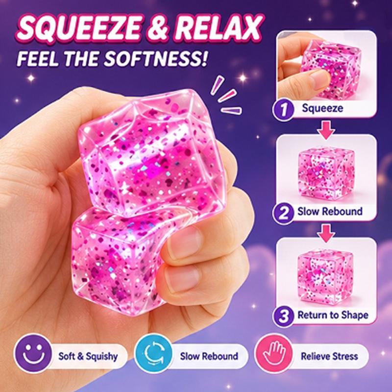 24Pcs Stress Relief Food Squeezable Blind Box Pack High Elastic Tear Resistant Slow Rising Fidget Toy Gift For Kids Teens