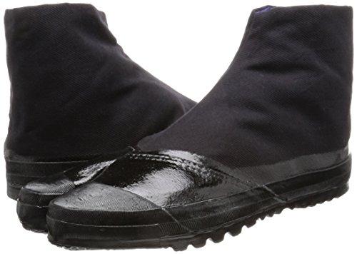 Moonstar Tabi Work Socks with Crotch, Men's and Women's, Improved 3-Piece Tabi A, Black, Size 27.0 cm, 2E