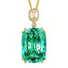 Jewelry Simulation Para Green Luxury Gold Pendant Main Stone 20 * 28