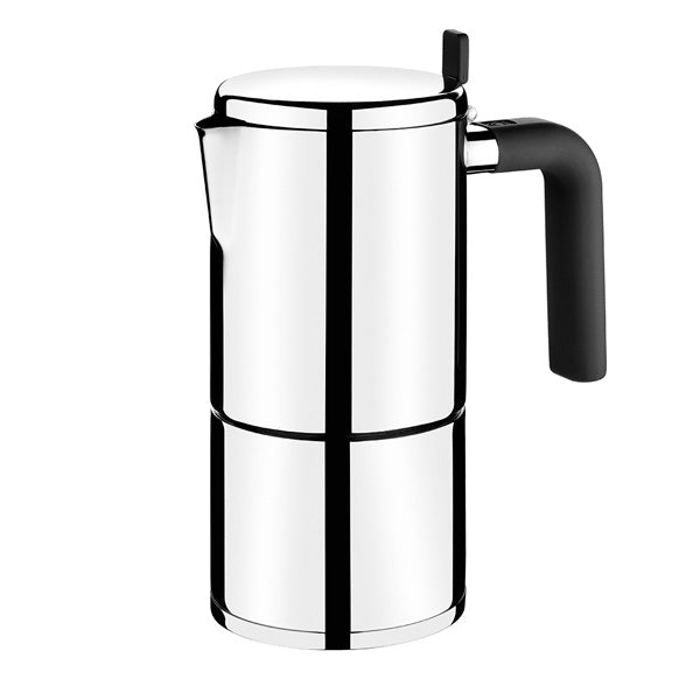 Cafetière italienne - BRA - Bali - Acier inoxydable 18/10 - 10 tasses - Compatible induction
