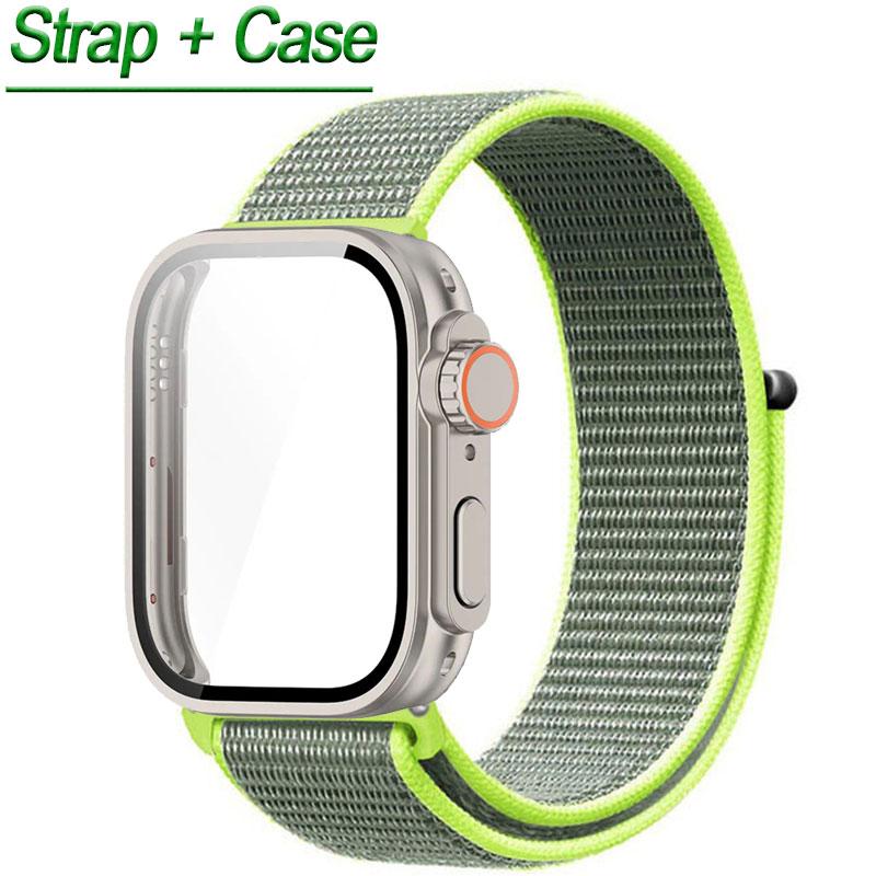 

Нейлоновая петля + стеклянный чехол для Huawei Watch Fit 3, спортивный браслет с ремешком для Huawei Fit 3, смена на Ultra2 1, 49 мм, защитный чехол для экрана