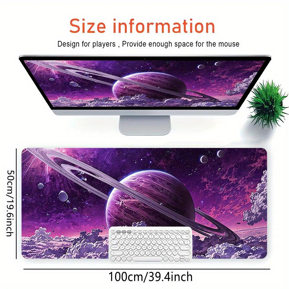 Large Multi-Size Non-Slip Rubber Base Cosmic, Nebula, Planetary Mouse Pad, Stitched Edges Keyboard Desk Mat for School, Office, Home, Gift f