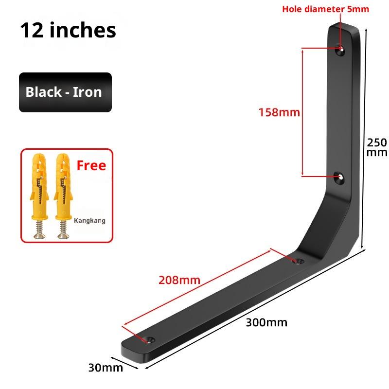 1PC Angle Brackets Industrial Floating L Shelf Bracket Thick Heavy Duty Wall Mounted Shelf